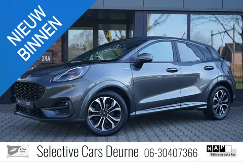 Ford Puma 1.0 EcoBoost Hybrid ST-Line , Automaat, Camera, Cruise, V/C, Trekhaak, Clima, 1e eigenaar.
