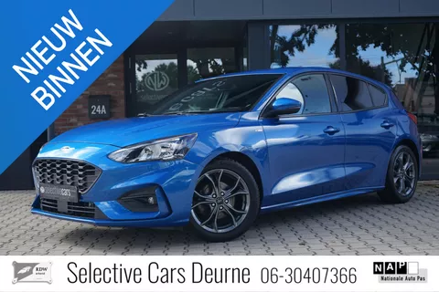 Ford Focus EcoBoost ST-Line , Desert Island Blue, H/U, Camera, AppleCarplay, Cruise, Led.