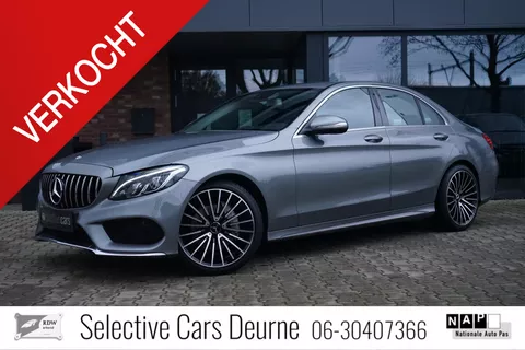 Mercedes-Benz C-klasse 200 ,AMG , Automaat, 19'', Led, Cruise, Leder, Navi.