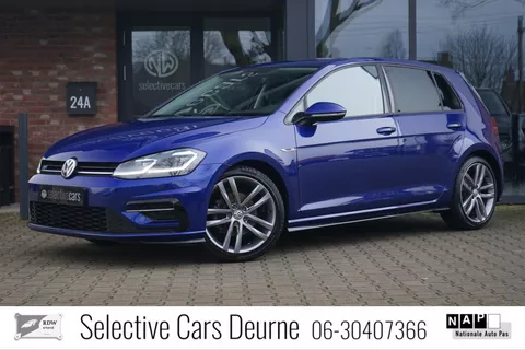 Volkswagen Golf 7.5 TSI R-line , Lapiz blauw, Massage, Keyless, LED, Navi,