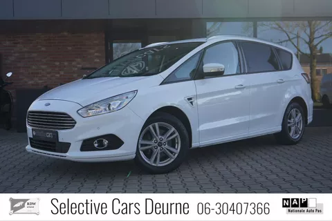 Ford S-Max 1.5 Ecoboost, 7 persoons, **WORDT VERWACHT** Frost White, Trekhaak, Camera, Dealer-OH, Nieuwe Motor!