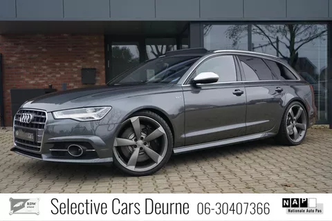 Audi S6 Avant Quattro, 4.0 TFSI, 21'', Side Assist, Pano, Camera, Luchtvering, Grey, Lane Assist, Trekhaak, 2018.